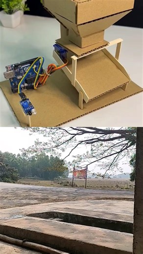 Arduino से बना कार्डबोर्ड ऑटोमैटिक मशीन | DIY Smart Project