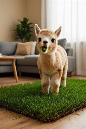 Ultra Cute Baby Alpaca ASMR! 🦙 | Cozy Living Room Relaxation