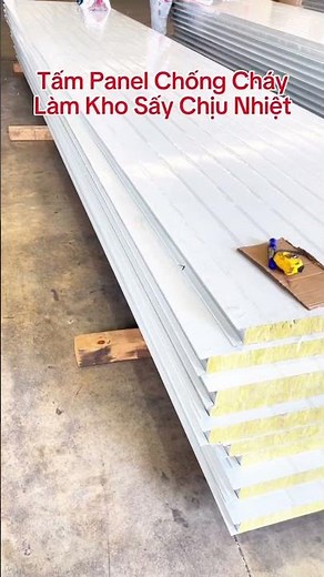 Tấm Panel Chống Cháy Làm Kho Sấy Chịu Nhiệt #panelthinhphat #panelrockwool #rockwool