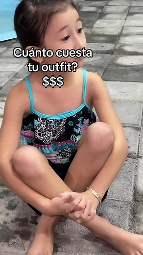 Child's Colorful Swimsuit and Pool Time Fun