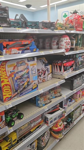 I ended up at the toy section of the store.I'm not buying anything and I don't have kids