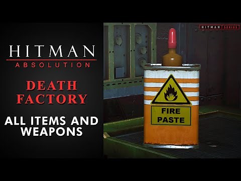 Hitman: Absolution - Death Factory - All Items and Weapons