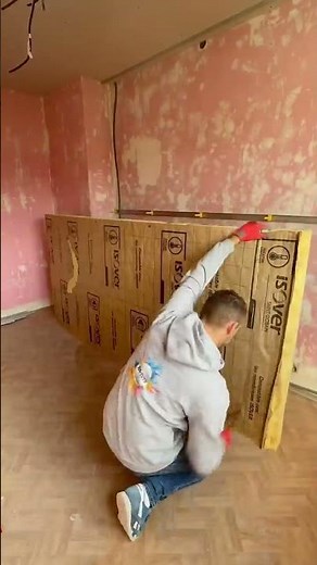 Isolation par l’intérieur d’un mur en optima #placo #isolation # renovation