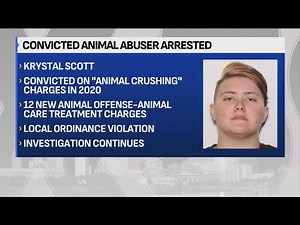 Woman sentenced for animal crushing found with 12 dogs, cats