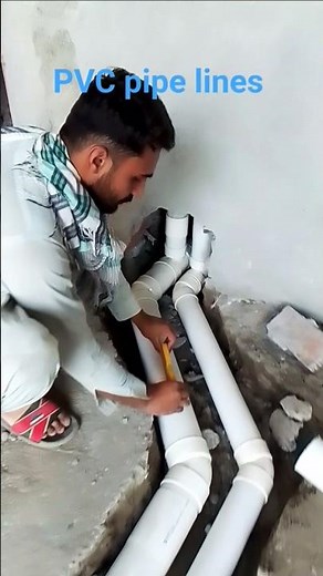 PVC pipe lines installation settings plumbing work #vairalshort #plumbing #plumbingtime #pipelining