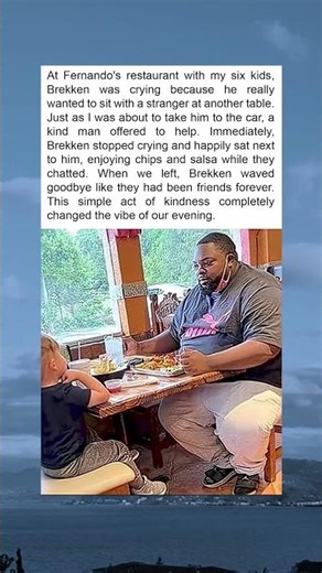 A Stranger’s Kindness: How One Man Changed a Family’s Evening