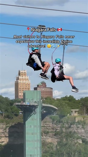 😱 Most Visitors to Niagara Falls Miss This Incredible Zipline Experience! 🇨🇦🌊