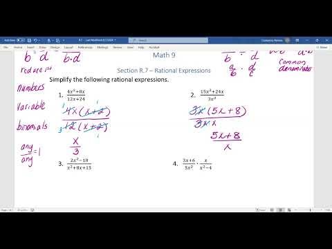 Math9VideoNotesR 7