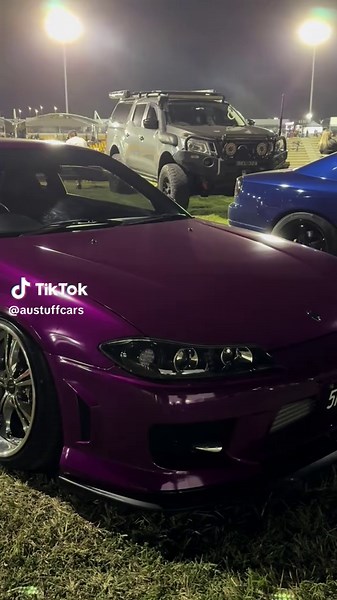 •5R20• 🔥👑 #aintweaktospeak💙 #aussiecars #aussiecarscene #80s #carcommunity #austuffcars #70s #tuff #60s #cartok #blowthisup #slicks #sexspec #purple #shiny #s15 #s14 #5r20