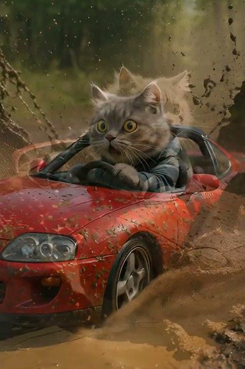 Epic Cat Driving Car | Funny 3D Cat Adventure