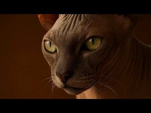 Sphynx Cat Washing Itself 😺 | Relaxing ASMR Cat Video | Real Sounds Only