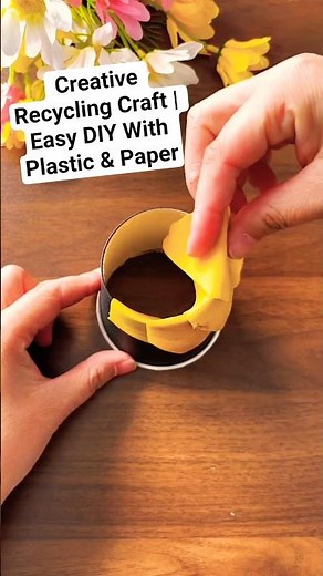 Creative Recycling Craft | Easy DIY With Plastic & Paper #recyclingcraft #crafttutorial #craftmaking