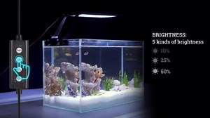 hygger Clip On 24/7 Lighting Aquarium LED Light,Sunrise-Daylight-Moonlight and DIY Mode, Adjustable Timer/Brightness Fish Tank Light with 7 Colors for Planted Tank (12W for 7~10in Tank)