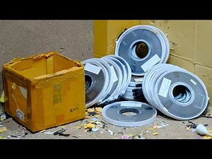 Smash Pile of Vintage 9-Track Computer Tapes