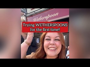 Trying WETHERSPOONS for the first time!