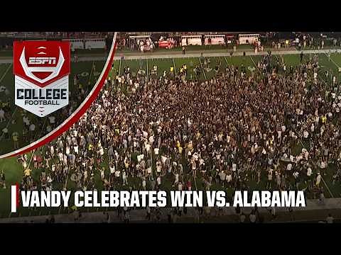 Vanderbilt fans storm the field after taking down No. 1 Alabama | ESPN College Football