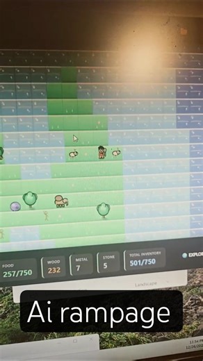 AI rampage. #simulator #prehistoric #python #pygame #solodev #playtesting #artificialintelligence