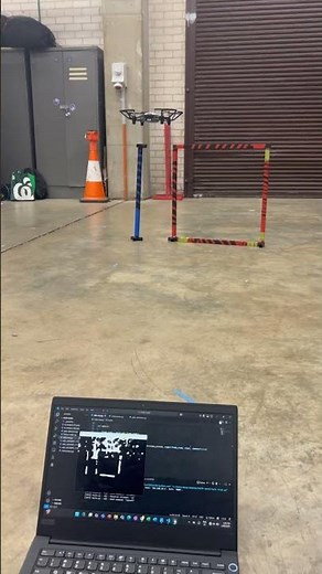 Colour thresholded gate detection on drone using openCV. #engineering #drone #computerscience #code