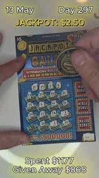 Day 297 of Scratch It Forward Challenge #lottery #challenge #gambling
