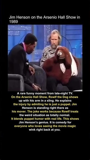 How Jim Henson Puppeteers With One Hand (Rowlf Can't Help) #puppetry #funny