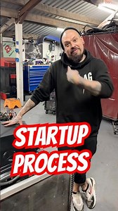 Crate engine CLK55 AMG engine startup for Datsun Sema Build