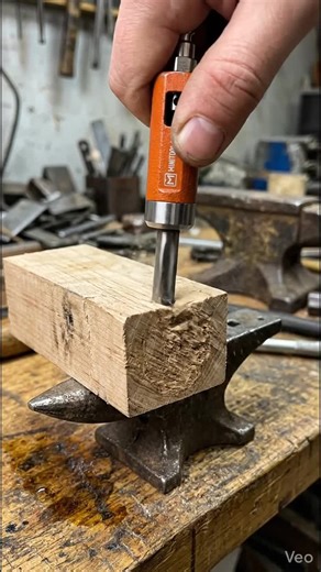 Pure mechanical aggression. Watch the 75mm Micro Power Gouge shatter the end grain of real hardwood on a miniature anvil. No talk, no music—just the raw, rhythmic slamming of the piston and the sound of wood fibers disintegrating. 100% functional industrial engineering leaving a permanent, savage footprint. 🎧🦾🔩 ​ #MiniToolLab #ASMR #IndustrialPower #MicroTools #Engineering