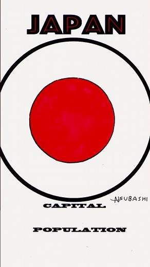 Japan 🇯🇵 Flag Art. #japan #tokyo #travel