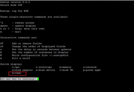 How to Monitor VSAN Performance using ESXTOP