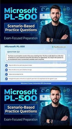 Microsoft PL-500 | Power Automate RPA Developer Practice #PL500 #RPADveloper #MicrosoftCertification
