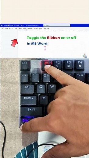 Toggle the Ribbon in MS Word with Just One Shortcut - Most People Don’t Know This! #WordTips #trick