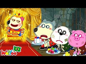 Quem é o Verdadeiro Rei? – Wolfoo, Pando & Piggy Aprendem a Cuidar da Baby Lucy! Wolfoo em Português