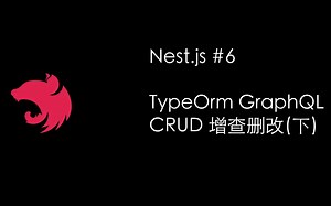 ★NestJS小技巧之TypeOrm GraphQL CRUD 增查删改（下）(Nest.js Node.js)