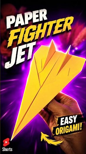 Paper Fighter Jet ✈️ Easy Origami That Flies Far!