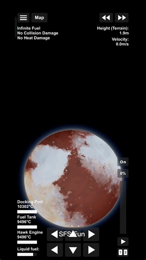 How To Landing On The Pluto #spaceflightsimulator #sfs #shorts