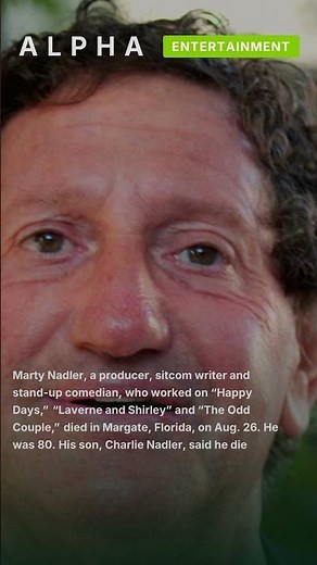 Writer and Comedian Marty Nadler Dies at 80 #shorts