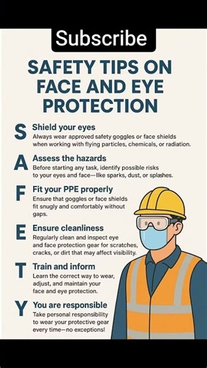 safety tips on face and eye protection #safetyofficer #safetymanagement