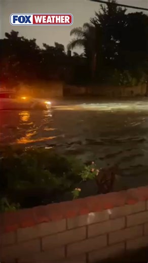 ☔️ FLOODED STREETS: Heavy rain brought flooding to streets in Huntington Beach, CA after another storm moved across the state. Given the recent rainfall in the area, and additional rain could trigger flash-flooding conditions. | FOX Weather