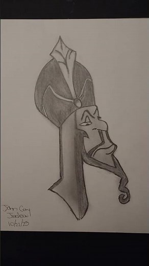 Drawing of Jafar! #alladin #disneycartooncharacters