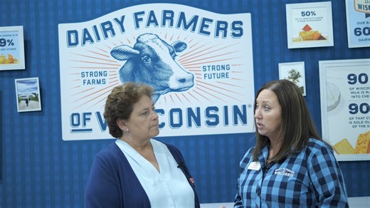 4.8K views · 65 reactions | Tina Peterson of Dairy Farmers of Wisconsin talks about how World Dairy Expo is a chance to showcase the best Wisconsin has to offer with tours of local farms. She also reminds us that 99% of Wisconsin dairy farms are family owned, and 80% grow their own crops, helping to make Wisconsin agriculture more sustainable. | Fabulous Farm Babe | Facebook