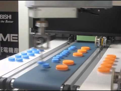 Mitsubishi RH-3SxHR SCARA Robot Visual Line Tracking