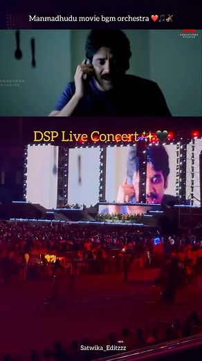 Satwika_18 on Instagram: "DSP Live Concert In Hyderabad ✨ Manmadhudu Movie bgm Orchestra 🤌🏻🎻 . . . Follow For More: @satwika_editzzz ✨ #orchestra #dsp #dspconcert #viral #music #live #hyderabad #reels"