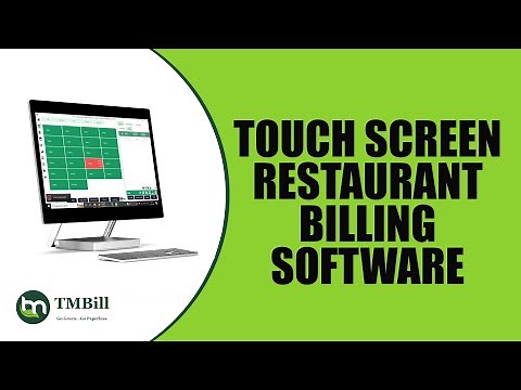 Free Restaurant Software Demo | TMBill Touch Screen Restaurant Software | Free Restaurant POS Demo