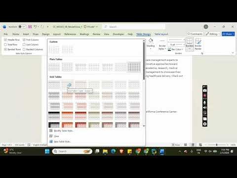 Shelly Cashman Word 365 | Module 6: SAM Project B Healthcare Management Conference
