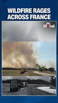 France Wildfire Burns 500 Hectares | Hundreds of Firefighters Battle Blaze in Southern France