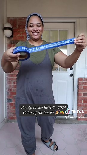 BEHR 2024 Color of the Year reveal!!🎉🎨 #BEHRambassador This exterior door is needing some love and care, and the color of the year, Cracked Pepper from @Behr Paint , is just the right color! Both timeless and modern, Cracked Pepper is a versatile soft black that is perfect for any indoor or outdoor space. It will instantly elevate your space! Cracked Pepper PPU18-01 BEHR ULTRA Exterior Paint #TodayLetsPaint #BEHR2024COTY
