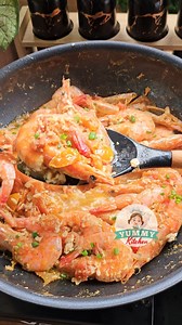 197K views · 2K reactions | Sarciadong Hipon Recipe – Juicy Shrimp in a Savory Tomato Sauce Sarciadong Hipon is a comforting Filipino dish made with plump shrimp simmered in a rich tomato and egg sauce. Perfect with steamed rice! #SarciadongHipon #FilipinoRecipe #ShrimpDish #SeafoodLover #EasyMeals #ComfortFood | Yummy Kitchen | Facebook