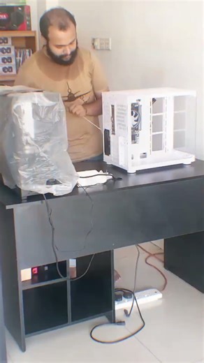 Golden Field GZ 360 Gaming Casing (White) PC Build #trending #viralvideo #gaming #youtube