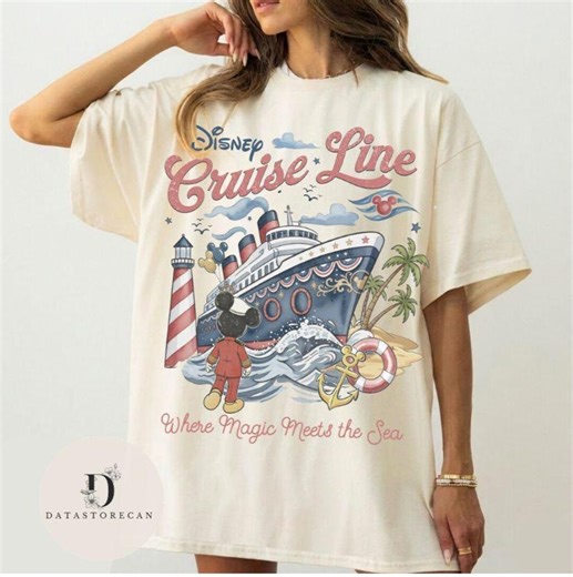 Vintage Retro Disney Cruise Line Shirt, Mickey Mouse Family Cruise Matching Shirts, Disney Wish Dream Magic Wonder Destiny Treasure - Etsy