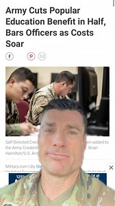 Cuts to Army education benefits… 😢 In 2025, the Army Credentialing Assistance program will be cut in half from $4000 to $2000. Only ONE certificate may be earning a given year… Officers… you don’t get any $$$ anymore. What are your guys thoughts on this unfortunate news? 🤔 . . #military #army #usarmy #soldier #soldiers #soldierlife #militarynews | Gritty Soldier Fitness