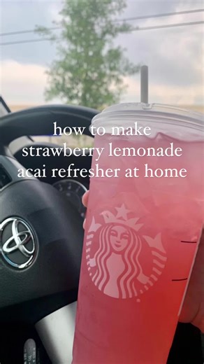 Homemade Starbucks Strawberry Acai Refresher Recipe